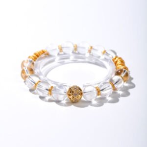Entwined Hearts — Clear Quartz Couple Bracelets