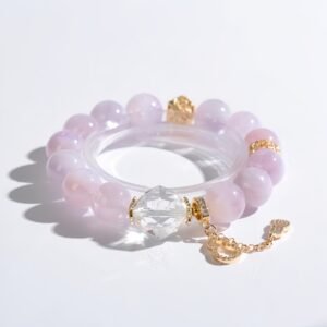 methyst × Clear Quartz Healing Bracelet